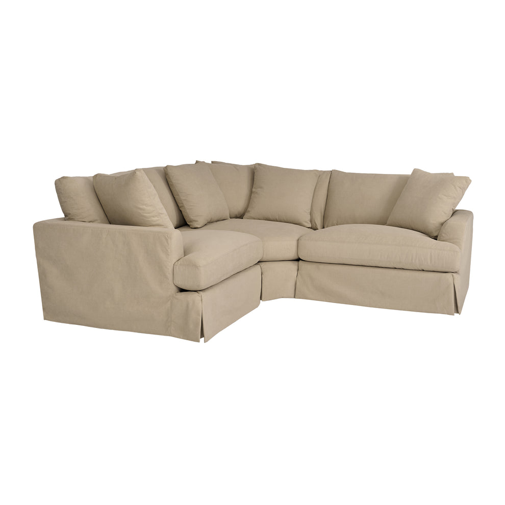 Ciara Upholstered 3 Piece Sectional Sofa in Slate Gray  By Armen Living | Sectional | Modishstore - 19