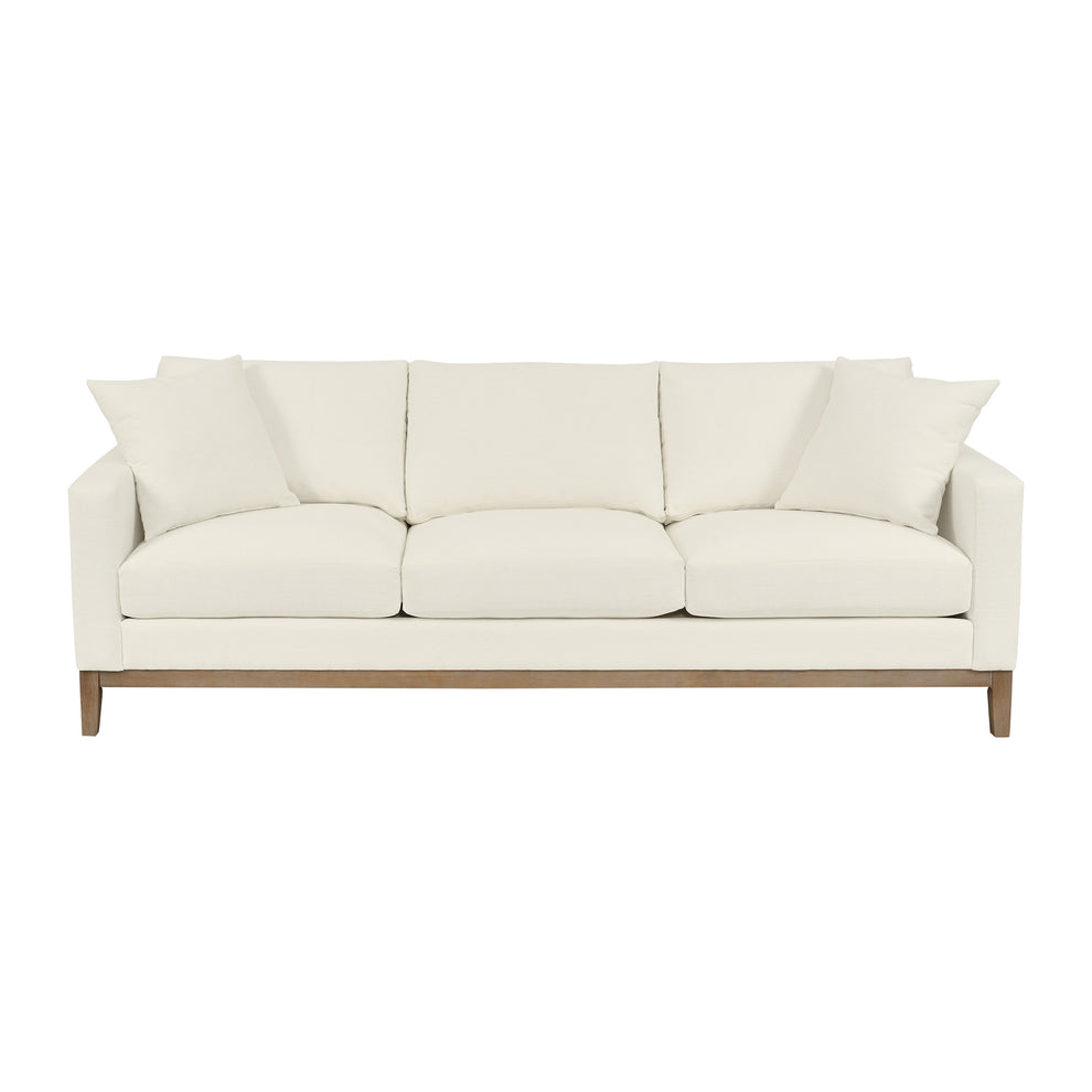Donna 93" Upholstered Sofa in Sugar By Armen Living | Sofas | Modishstore - 2