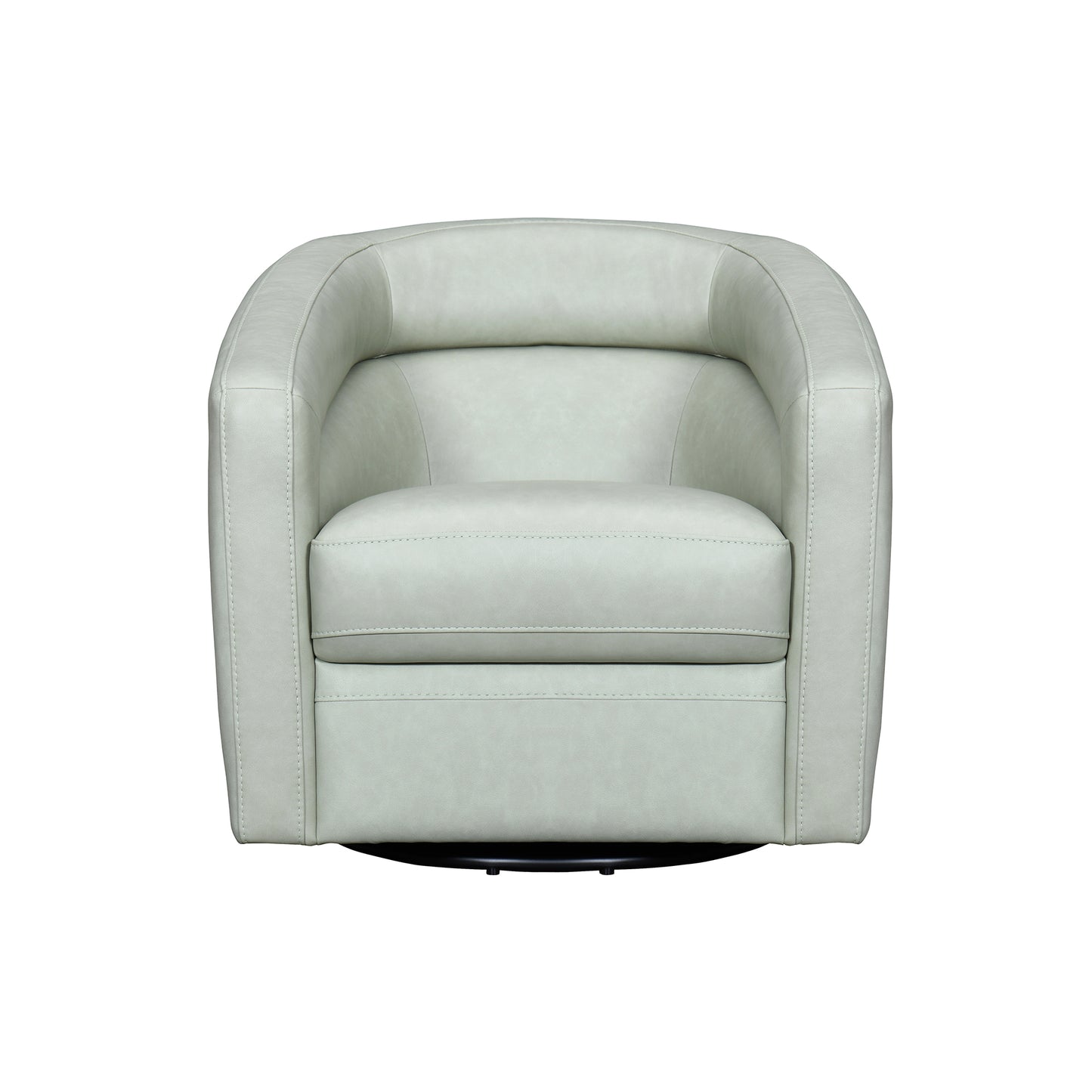 Desi Sky Blue Leather Swivel Accent Chair By Armen Living | Accent Chairs | Modishstore - 12