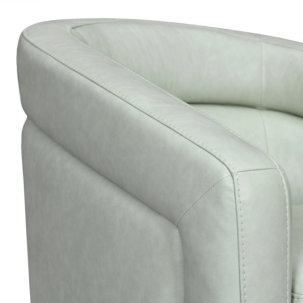 Desi Sky Blue Leather Swivel Accent Chair By Armen Living | Accent Chairs | Modishstore - 15