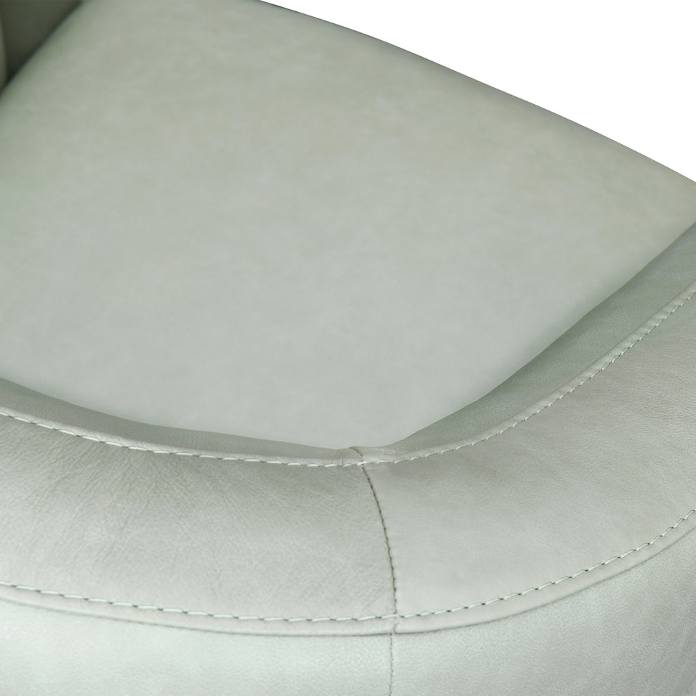 Desi Sky Blue Leather Swivel Accent Chair By Armen Living | Accent Chairs | Modishstore - 16