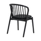 Echo Black Oak Wood and Faux Leather Dining Chairs - Set of 2 By Armen Living | Dining Chairs | Modishstore - 7