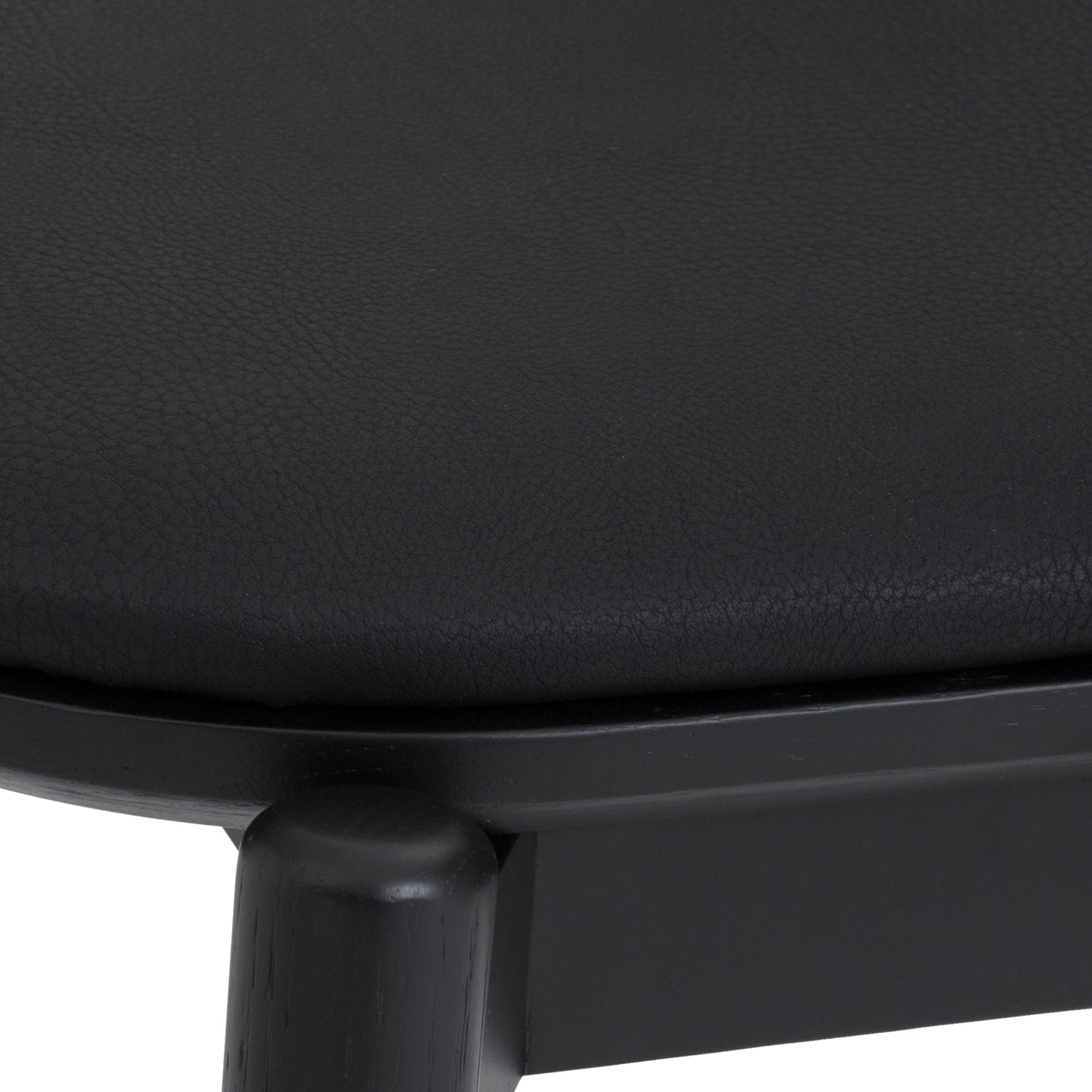 Echo Black Oak Wood and Faux Leather Dining Chairs - Set of 2 By Armen Living | Dining Chairs | Modishstore - 10