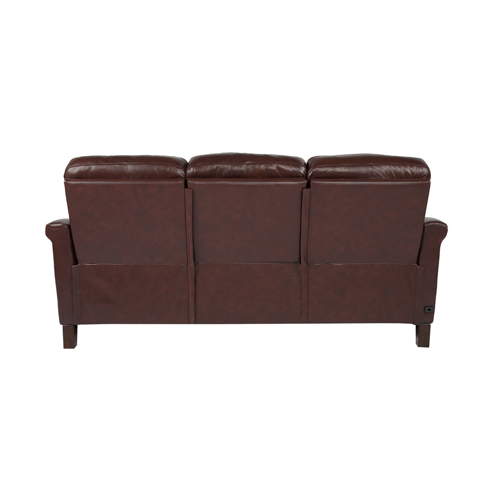 Felicity 84" Zero Gravity Power Reclining Sofa in Chocolate Leather By Armen Living | Sofas | Modishstore - 7