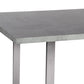 Fenton Dining Table with Cement Gray Laminate Top and Brushed Stainless Steel Base By Armen Living | Dining Tables | Modishstore - 6