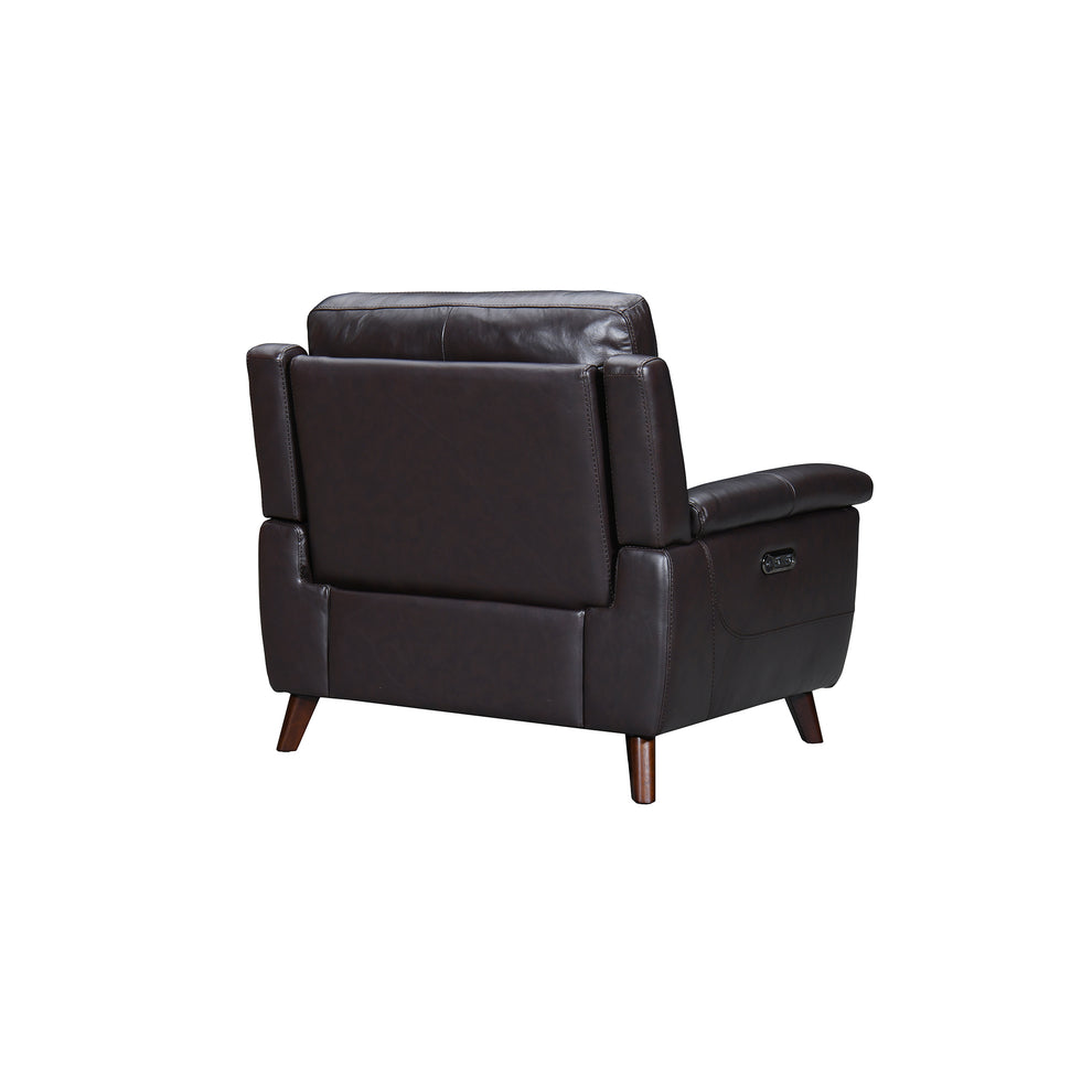 Lizette Brown Leather Power Recliner with USB By Armen Living | Recliners | Modishstore - 4