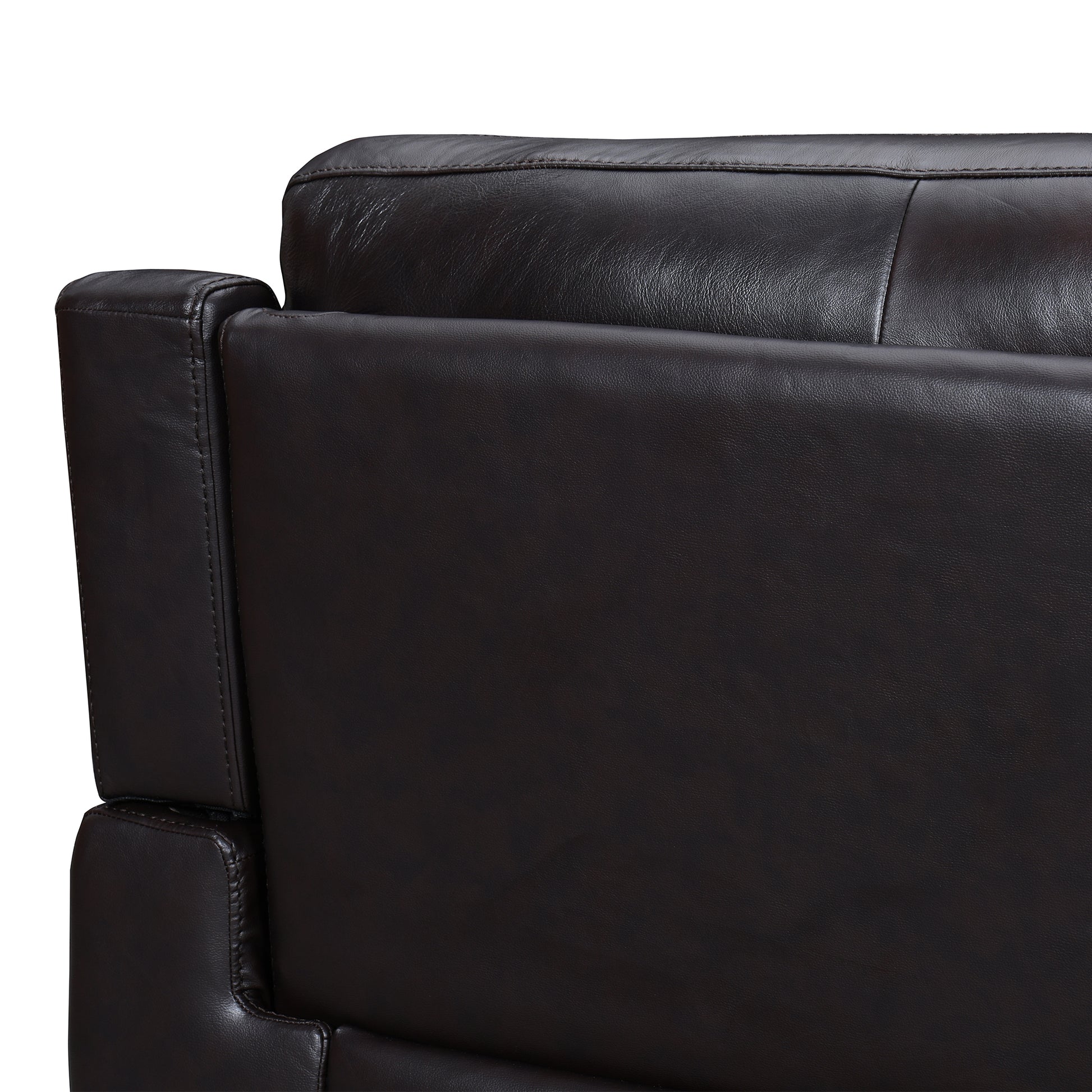 Lizette Brown Leather Power Recliner with USB By Armen Living | Recliners | Modishstore - 6