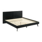 Petra King Platform Wood Bed Frame in Black Finish By Armen Living | Beds | Modishstore - 4