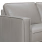 Summit 3 Piece Pewter Leather Sectional Sofa By Armen Living | Sectional | Modishstore - 15