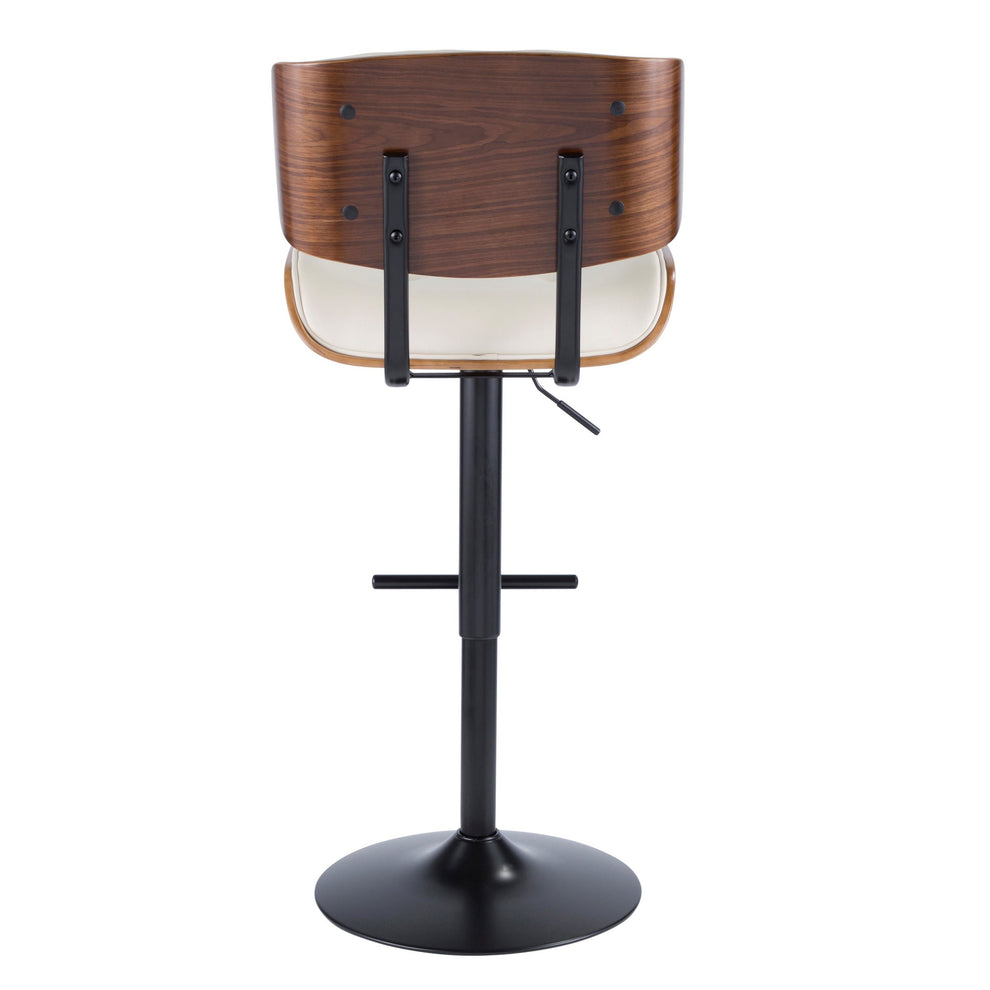 Lombardi Adjustable Barstool - Set of 2 Cream By LumiSource | Bar Stools | Modishstore - 3