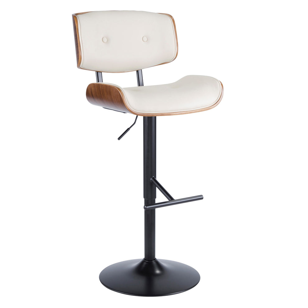 Lombardi Adjustable Barstool - Set of 2 Cream By LumiSource | Bar Stools | Modishstore - 6