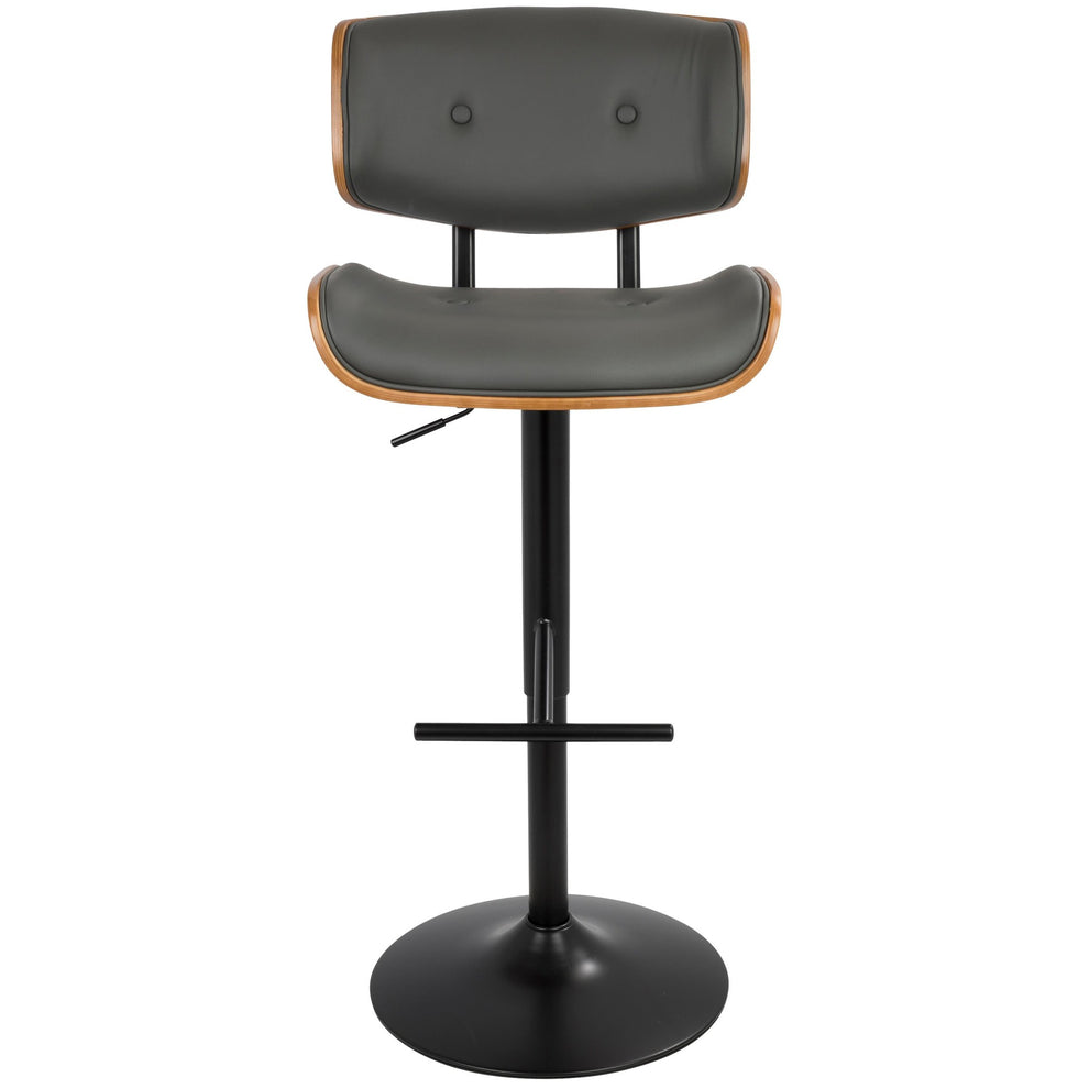 Lombardi Adjustable Barstool - Set of 2 Cream By LumiSource | Bar Stools | Modishstore - 12
