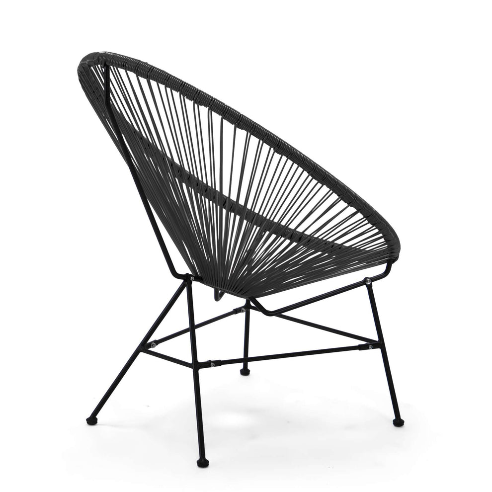 LeisureMod Montara 3 Piece Outdoor Lounge Patio Chair With Glass Top Table | Outdoor Chairs | Modishstore - 10