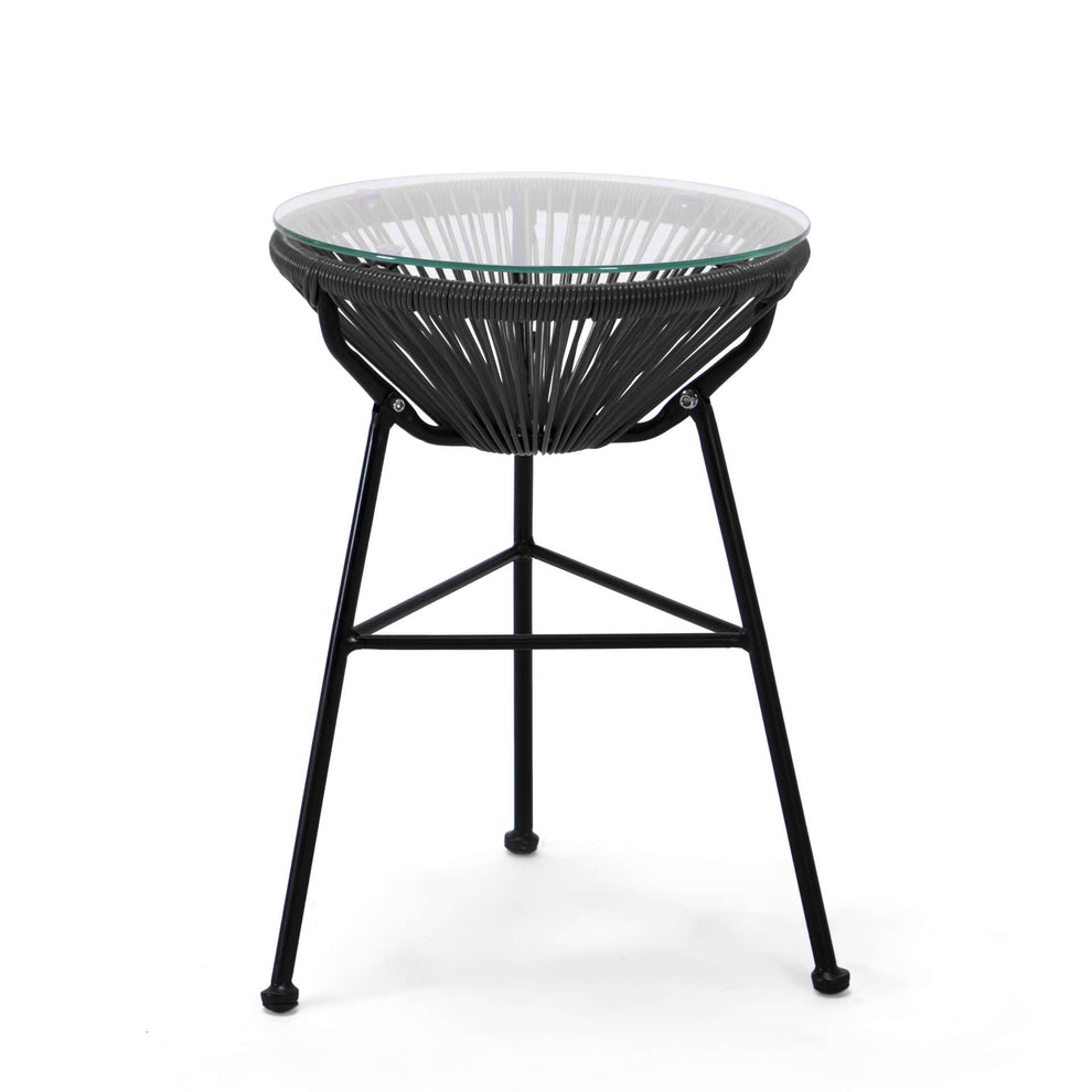 LeisureMod Montara 3 Piece Outdoor Lounge Patio Chair With Glass Top Table | Outdoor Chairs | Modishstore - 14