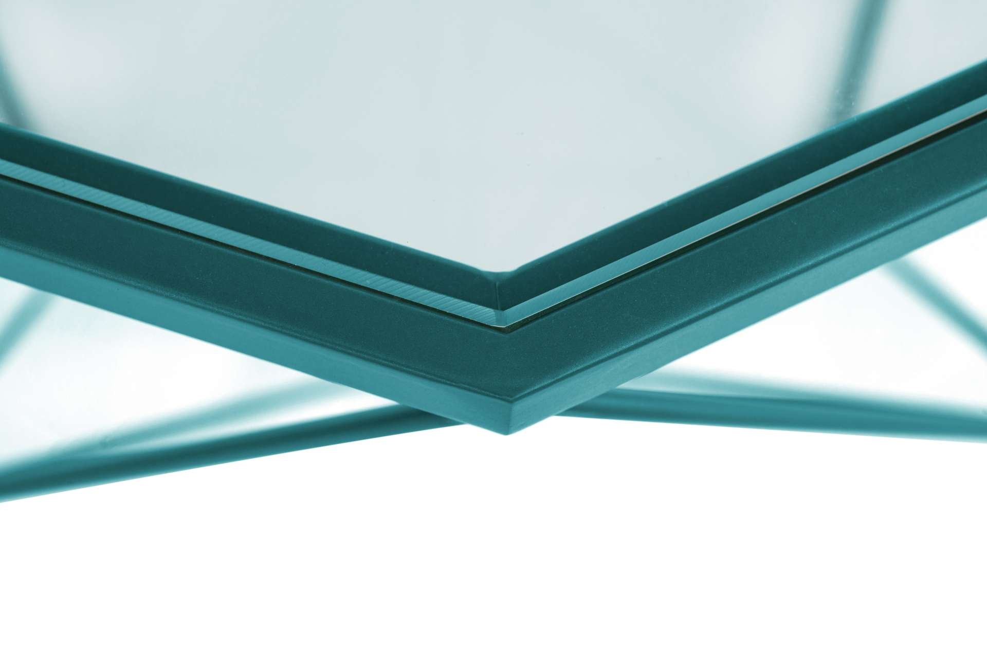 LeisureMod Malibu Large Modern Octagon Glass Top Coffee Table With Geometric Base | Coffee Tables | Modishstore - 28