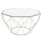 LeisureMod Malibu Large Modern Octagon Glass Top Coffee Table With Geometric Base | Coffee Tables | Modishstore - 19