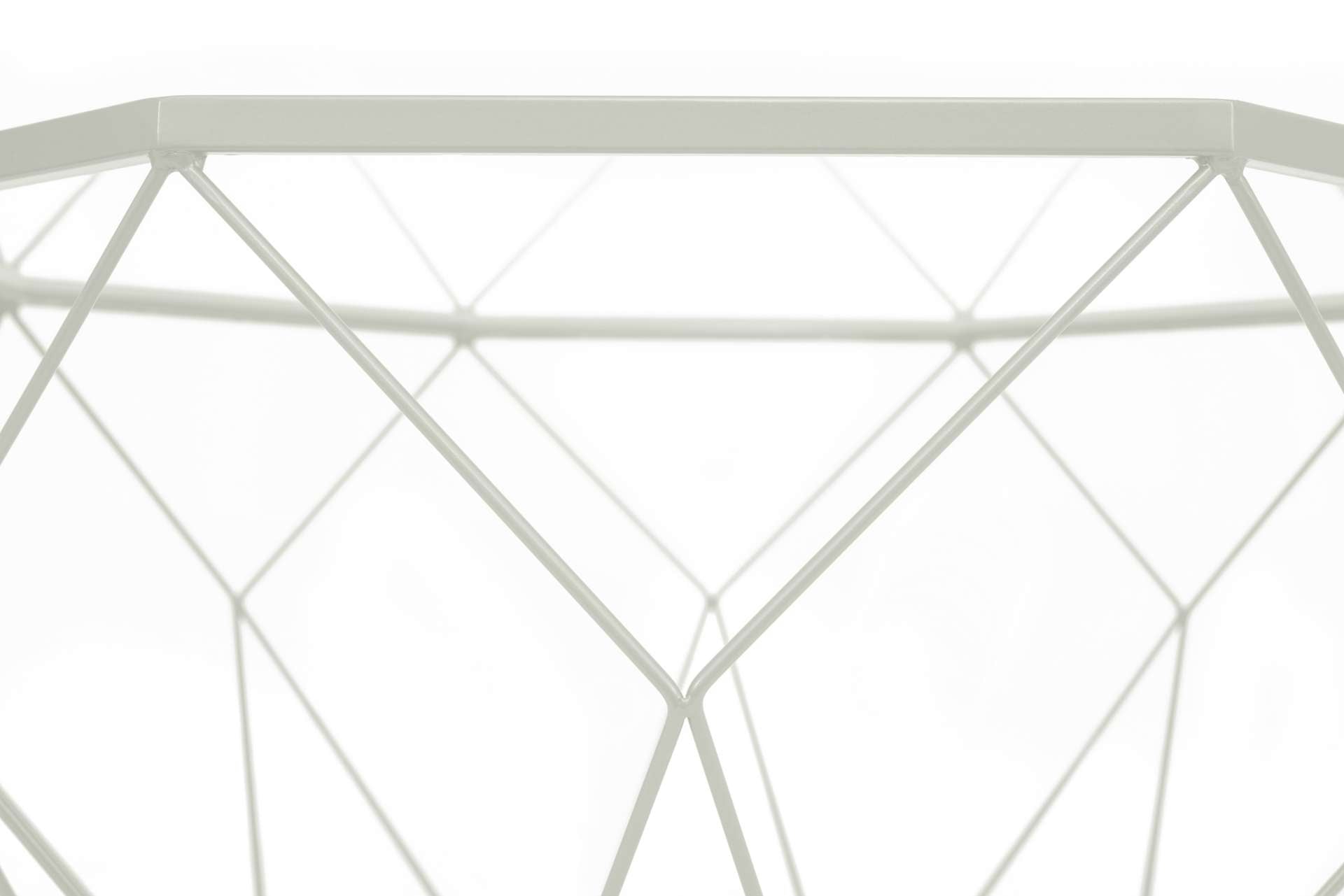 LeisureMod Malibu Large Modern Octagon Glass Top Coffee Table With Geometric Base | Coffee Tables | Modishstore - 21