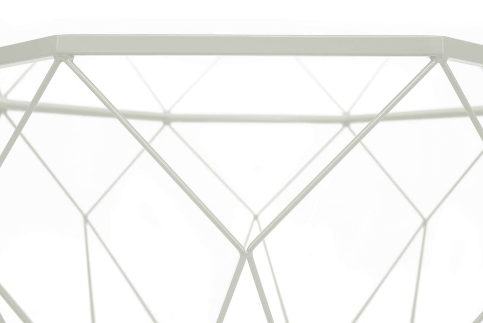 LeisureMod Malibu Large Modern Octagon Glass Top Coffee Table With Geometric Base | Coffee Tables | Modishstore - 21