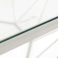 LeisureMod Malibu Large Modern Octagon Glass Top Coffee Table With Geometric Base | Coffee Tables | Modishstore - 23
