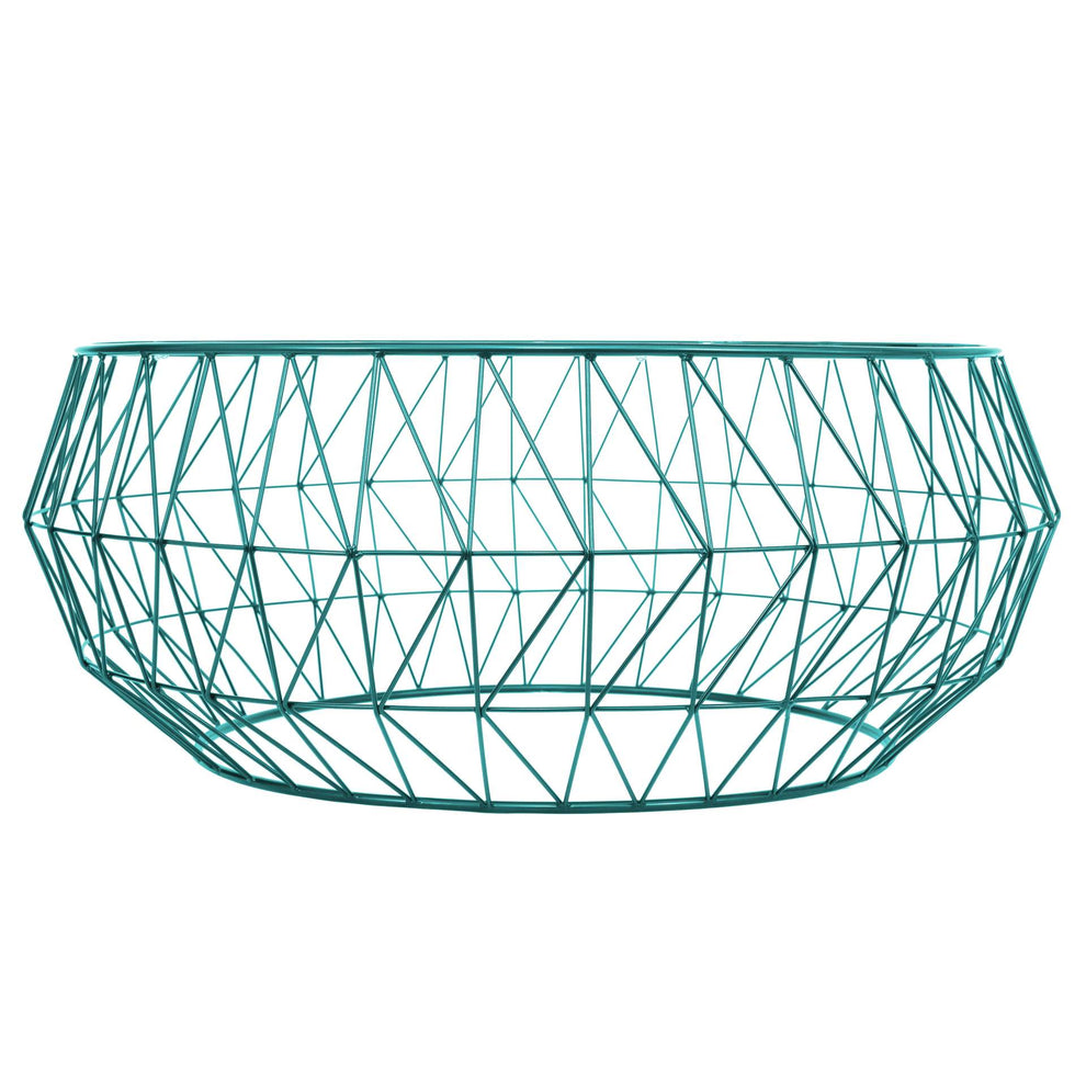 LeisureMod Malibu Modern Round Glass Top Coffee Table With Metal Base | Coffee Tables | Modishstore - 5
