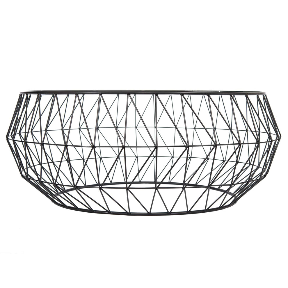 LeisureMod Malibu Modern Round Glass Top Coffee Table With Metal Base | Coffee Tables | Modishstore - 12