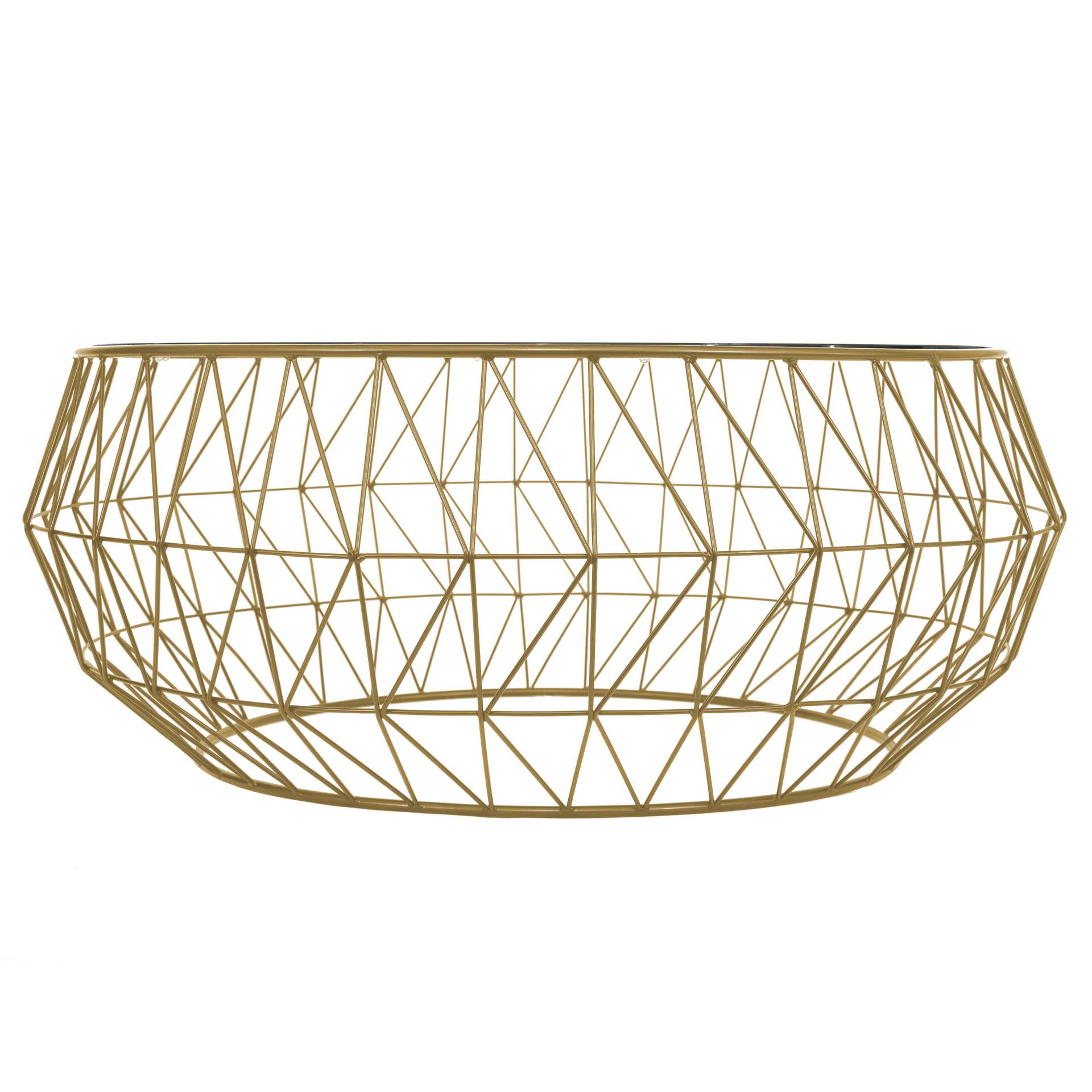 LeisureMod Malibu Modern Round Glass Top Coffee Table With Metal Base | Coffee Tables | Modishstore - 19
