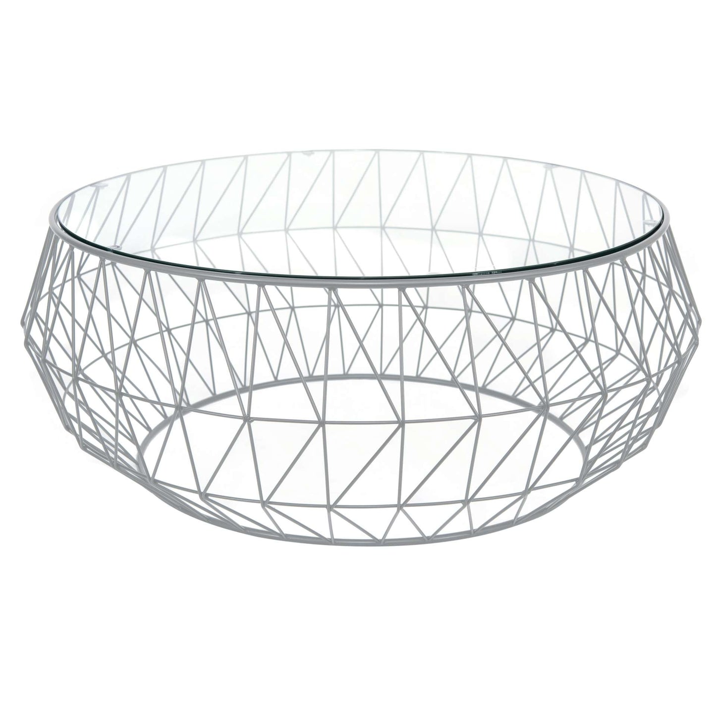 LeisureMod Malibu Modern Round Glass Top Coffee Table With Metal Base | Coffee Tables | Modishstore - 25