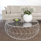 LeisureMod Malibu Modern Round Glass Top Coffee Table With Metal Base | Coffee Tables | Modishstore - 29