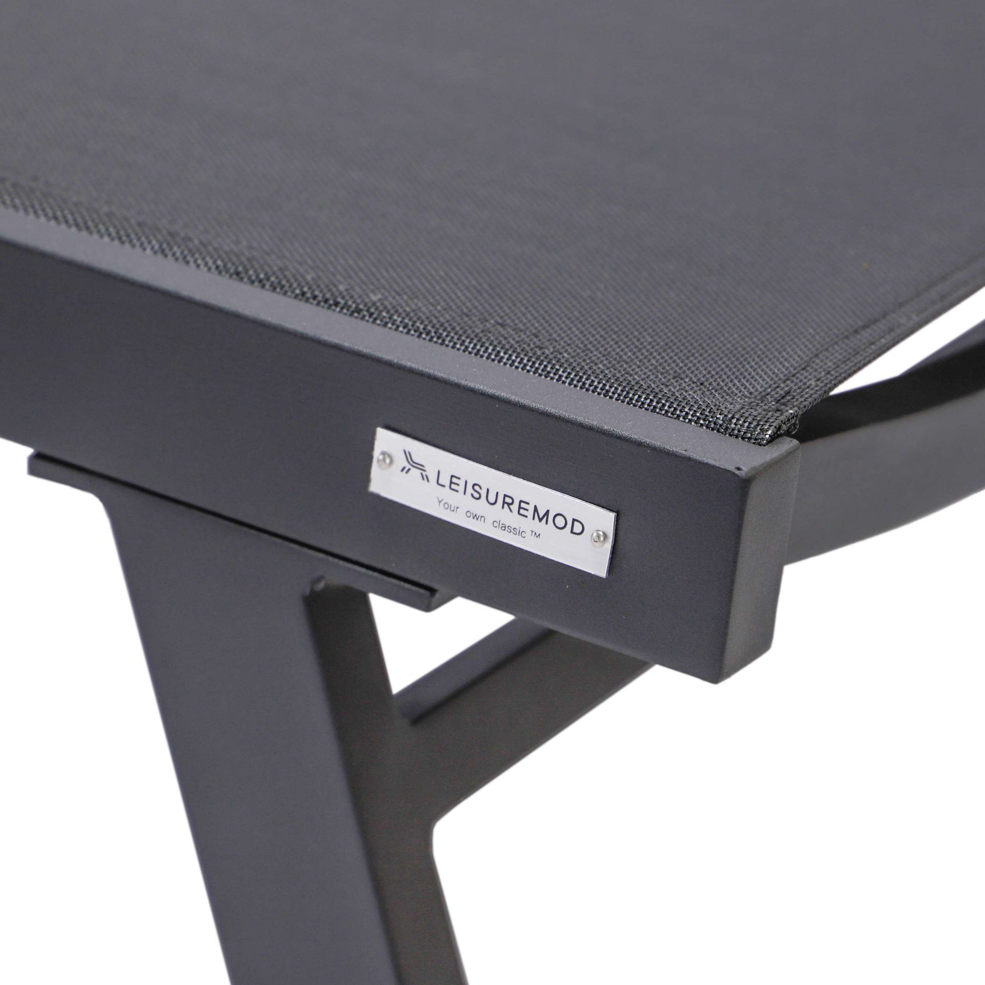 LeisureMod Marlin Modern Aluminum Outdoor Patio Chaise Lounge Chair With Arms Set of 2 - MLABLCF21-77BL2 | Outdoor Chaise Lounges | Modishstore - 14