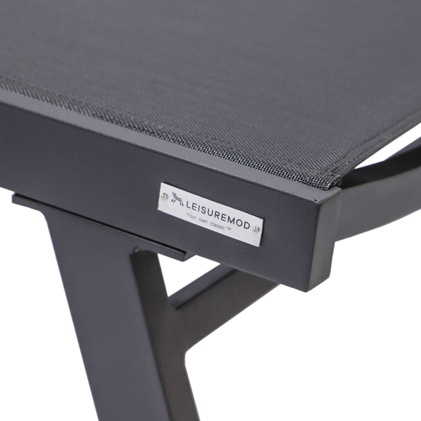 LeisureMod Marlin Modern Black Aluminum Outdoor Patio Chaise Lounge Chair - MLABLCF21-77BL | Outdoor Chaise Lounges | Modishstore - 12