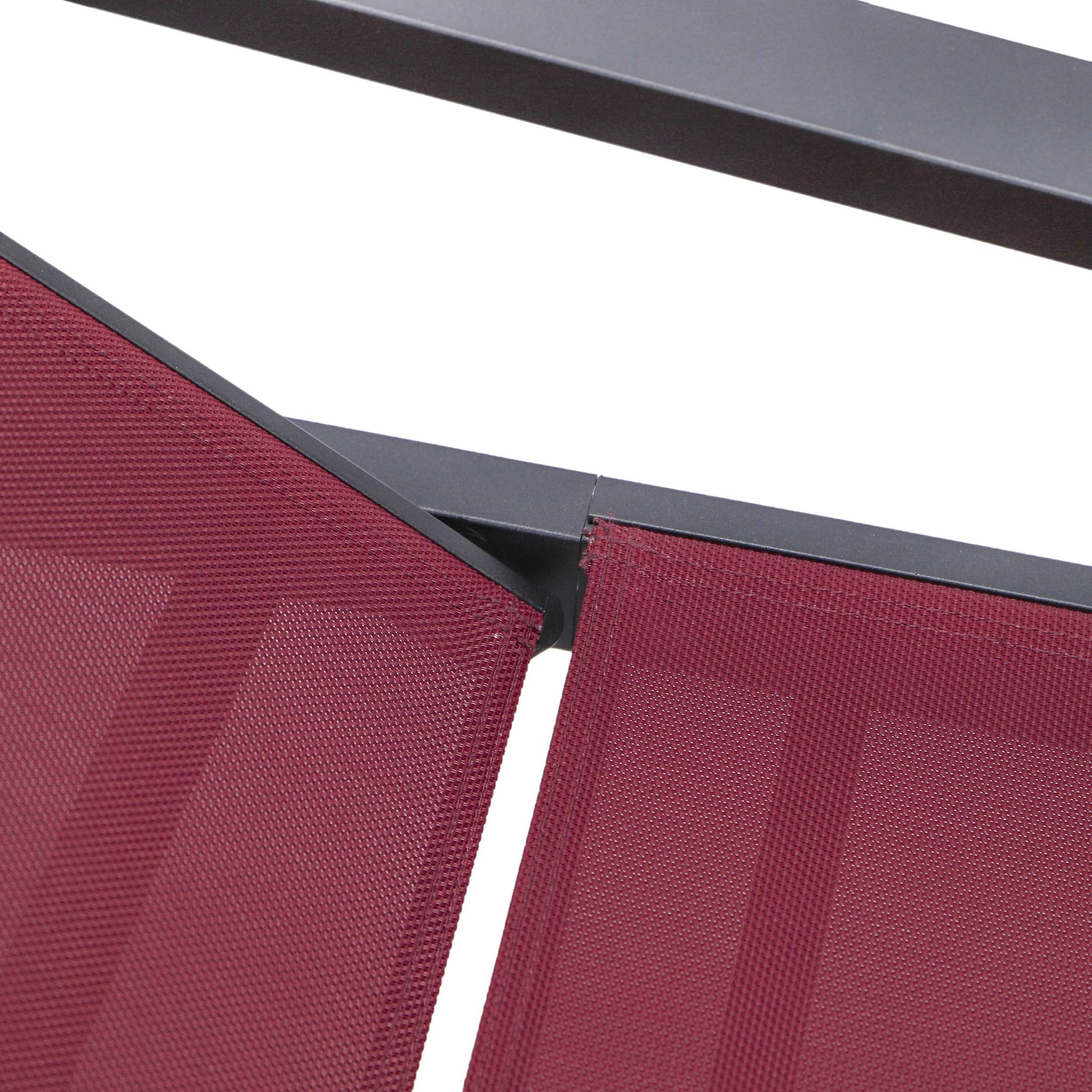 LeisureMod Marlin Modern Black Aluminum Outdoor Patio Chaise Lounge Chair - MLABLCF21-77BL | Outdoor Chaise Lounges | Modishstore - 31