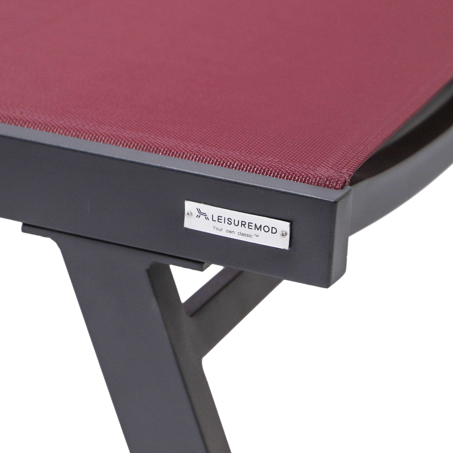 LeisureMod Marlin Modern Black Aluminum Outdoor Patio Chaise Lounge Chair - MLABLCF21-77BL | Outdoor Chaise Lounges | Modishstore - 32