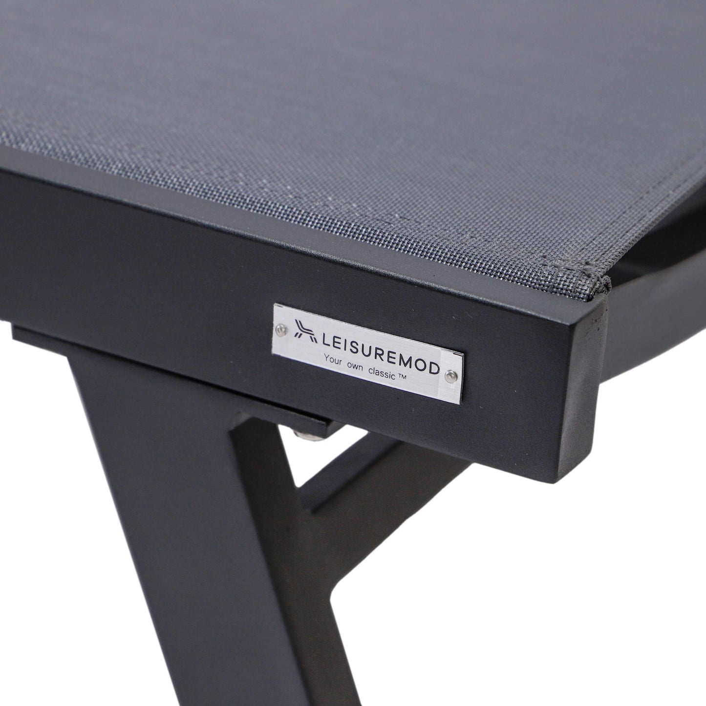 LeisureMod Marlin Modern Black Aluminum Outdoor Patio Chaise Lounge Chair - MLABLCF21-77BL | Outdoor Chaise Lounges | Modishstore - 55