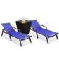 LeisureMod Marlin Modern Aluminum Outdoor Patio Chaise Lounge Chair With Arms Set of 2 - MLABLCF21-77BL2 | Outdoor Chaise Lounges | Modishstore - 73
