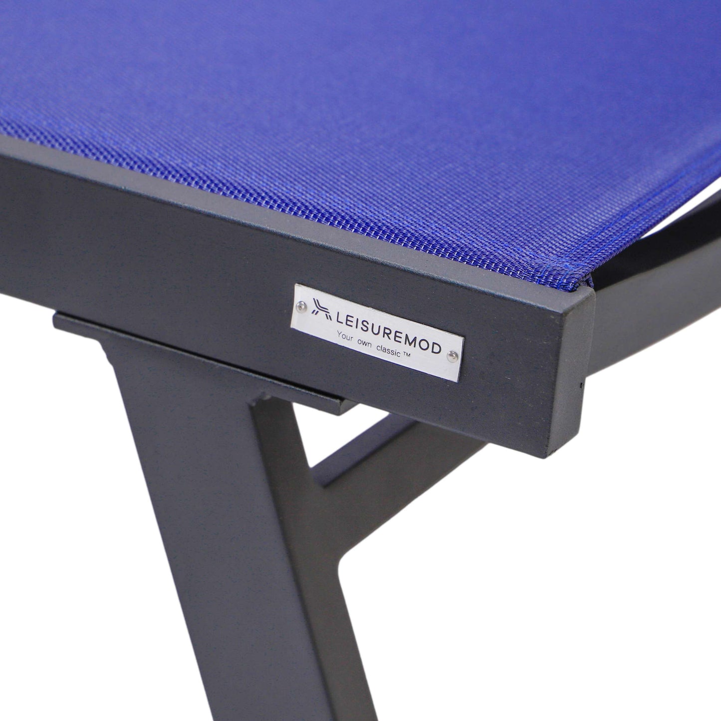 LeisureMod Marlin Modern Black Aluminum Outdoor Patio Chaise Lounge Chair - MLABLCF21-77BL | Outdoor Chaise Lounges | Modishstore - 104