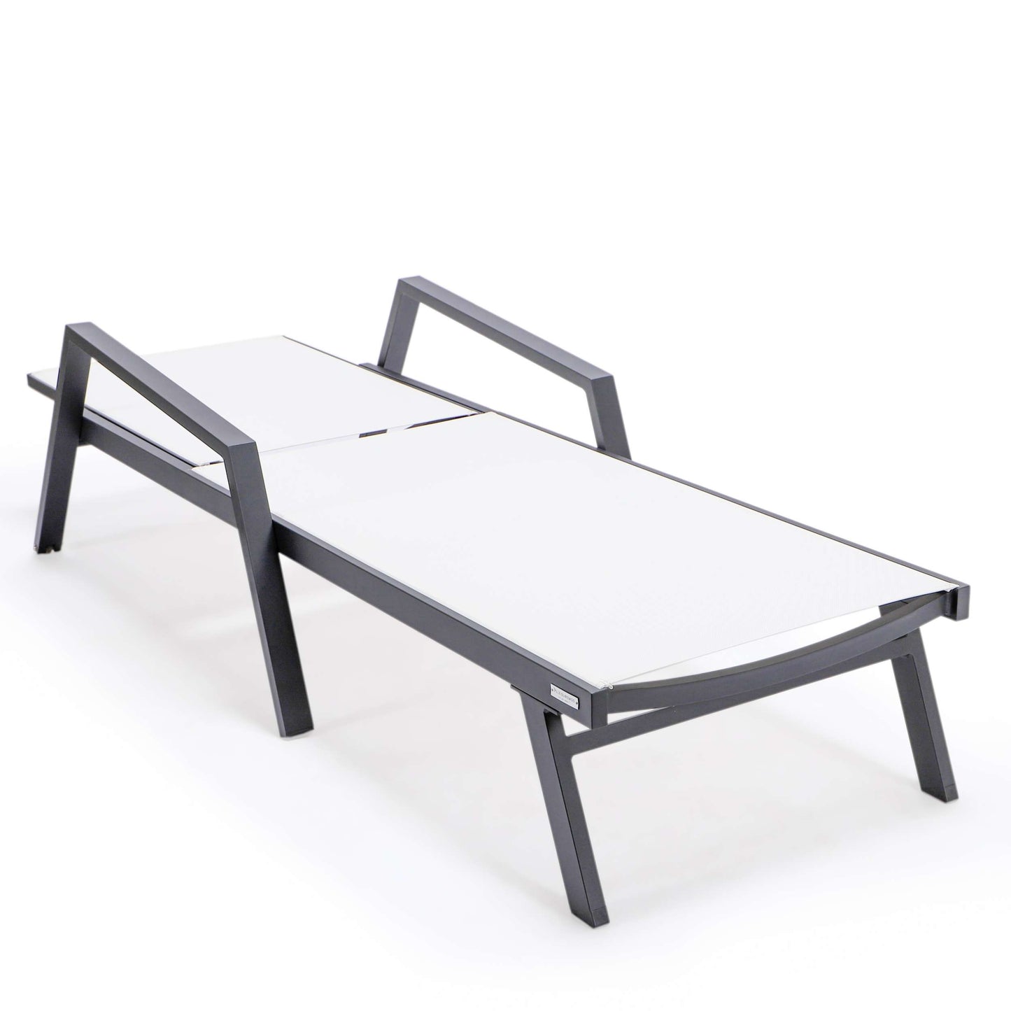 LeisureMod Marlin Modern Black Aluminum Outdoor Patio Chaise Lounge Chair - MLABLCF21-77BL | Outdoor Chaise Lounges | Modishstore - 120