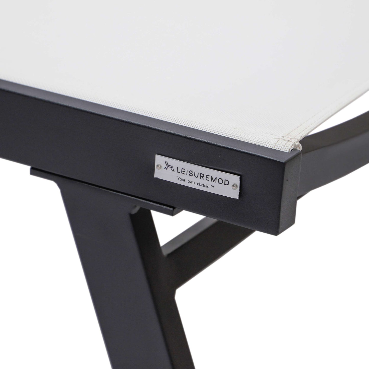 LeisureMod Marlin Modern Black Aluminum Outdoor Patio Chaise Lounge Chair - MLABLCF21-77BL | Outdoor Chaise Lounges | Modishstore - 124