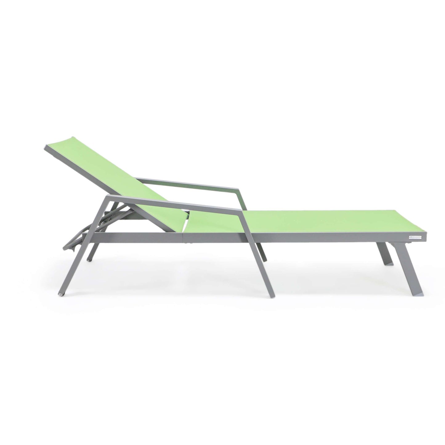 LeisureMod Marlin Modern Grey Aluminum Outdoor Patio Chaise Lounge Chair - MLAGRCF21-77BL | Outdoor Chaise Lounges | Modishstore - 74