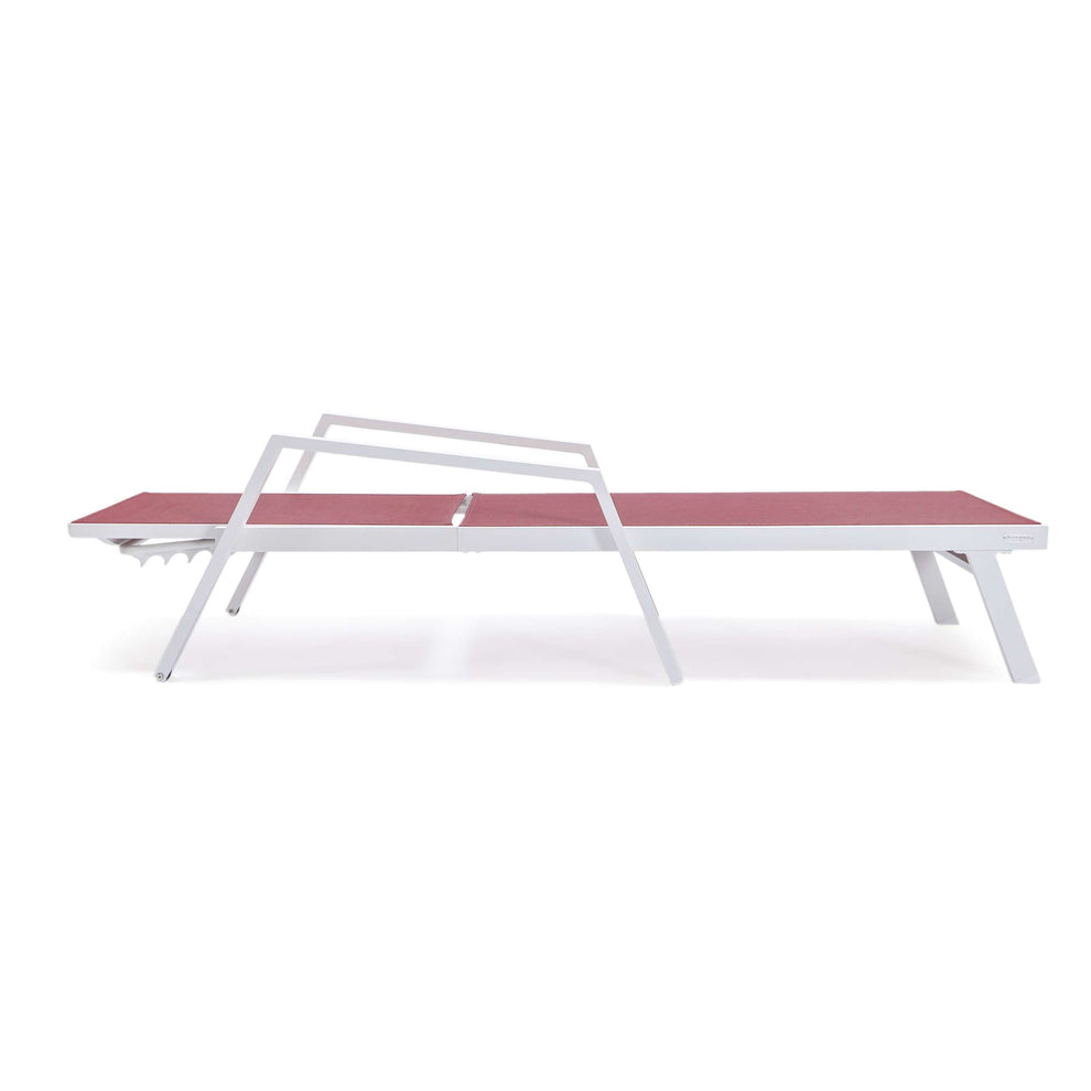 LeisureMod Marlin Modern Aluminum Outdoor Patio Chaise Lounge Chair With Arms Set of 2 - MLAWCF21-77BL2 | Outdoor Chaise Lounges | Modishstore - 28
