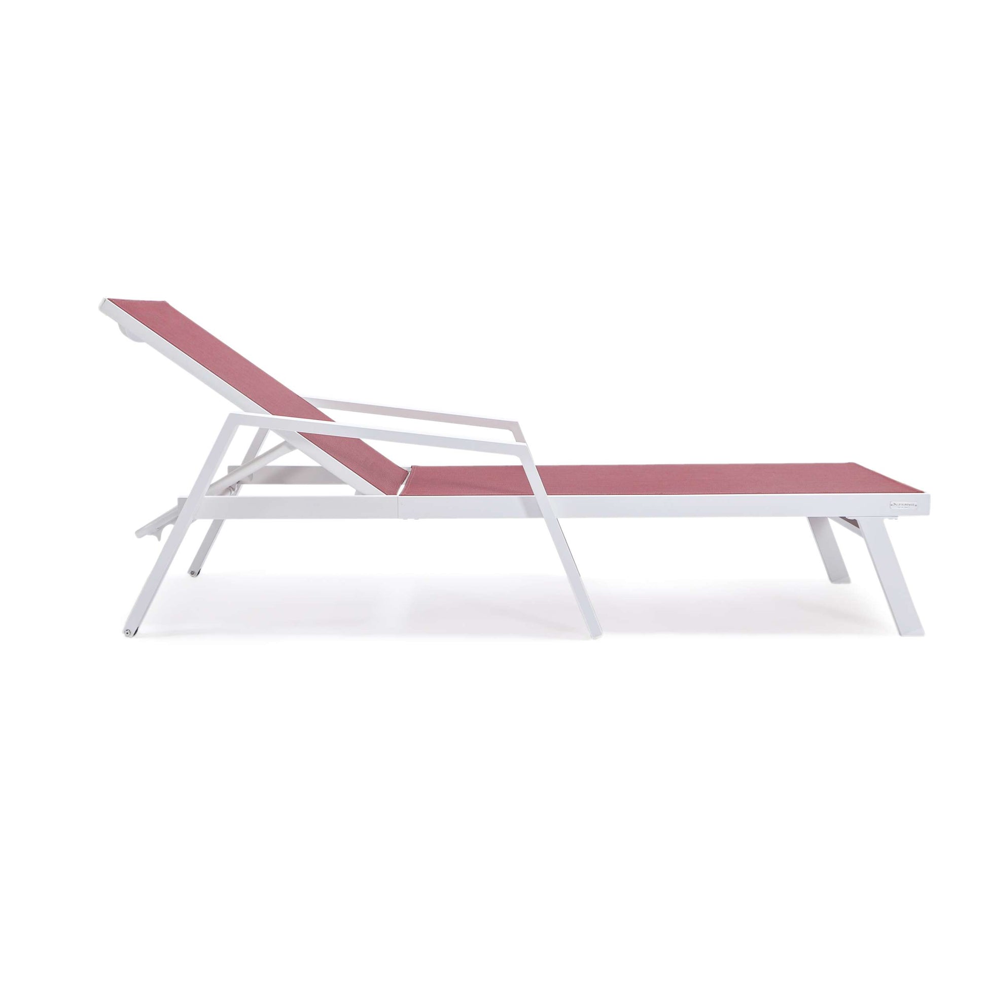 LeisureMod Marlin Modern Aluminum Outdoor Patio Chaise Lounge Chair With Arms Set of 2 - MLAWCF21-77BL2 | Outdoor Chaise Lounges | Modishstore - 29
