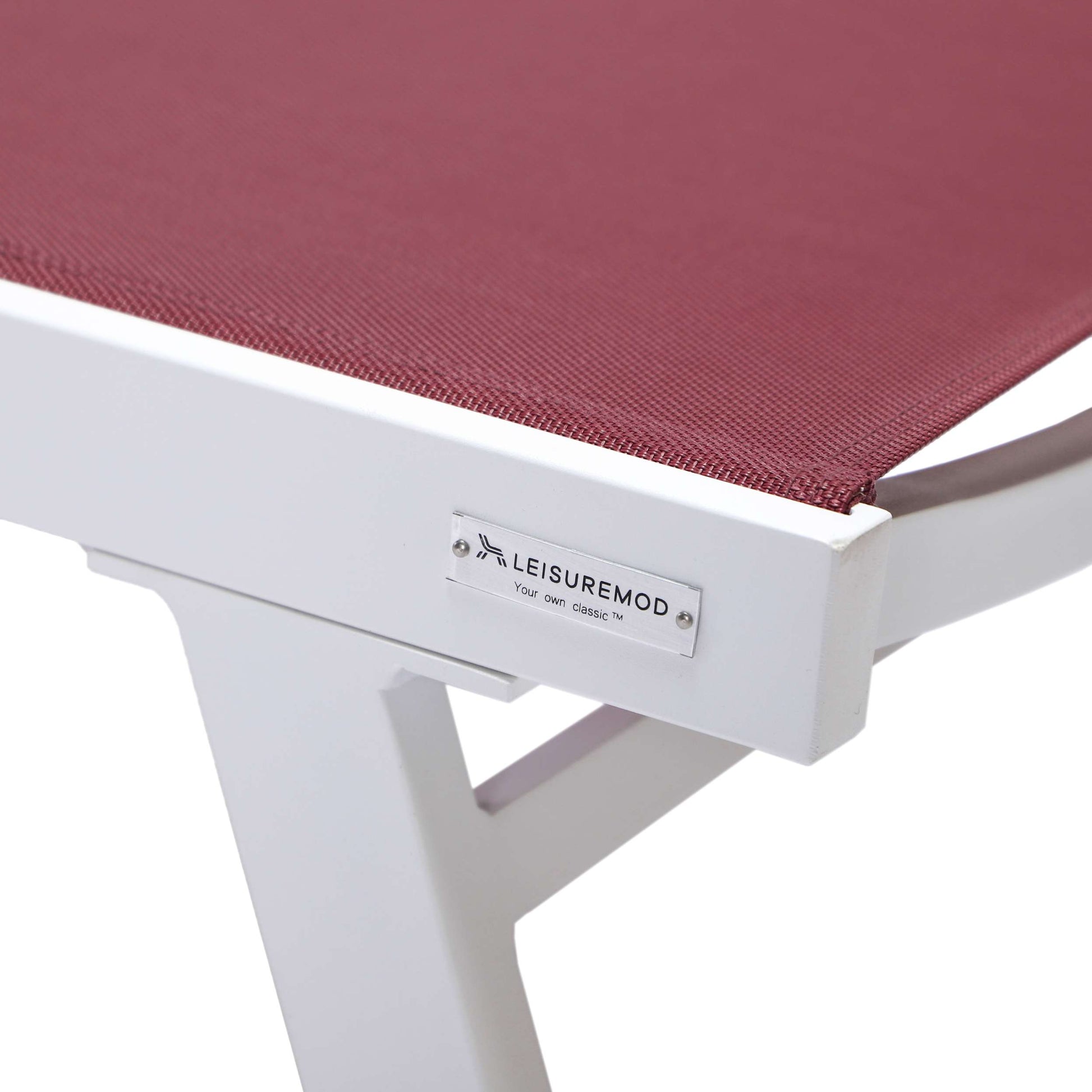 LeisureMod Marlin Modern White Aluminum Outdoor Patio Chaise Lounge Chair - MLAWCF21-77BL | Outdoor Chaise Lounges | Modishstore - 35