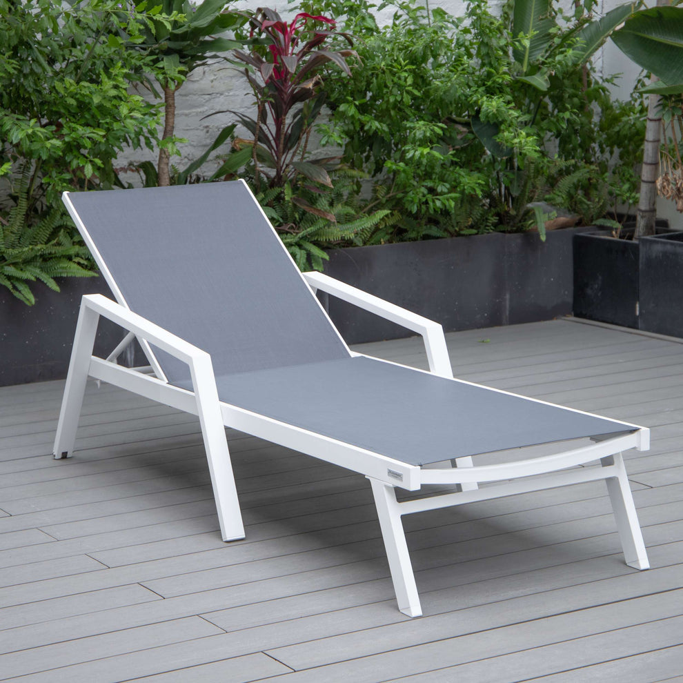 LeisureMod Marlin Modern Aluminum Outdoor Patio Chaise Lounge Chair With Arms Set of 2 - MLAWCF21-77BL2 | Outdoor Chaise Lounges | Modishstore - 54
