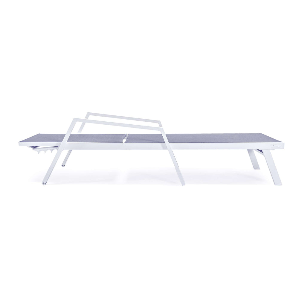 LeisureMod Marlin Modern White Aluminum Outdoor Patio Chaise Lounge Chair - MLAWCF21-77BL | Outdoor Chaise Lounges | Modishstore - 52
