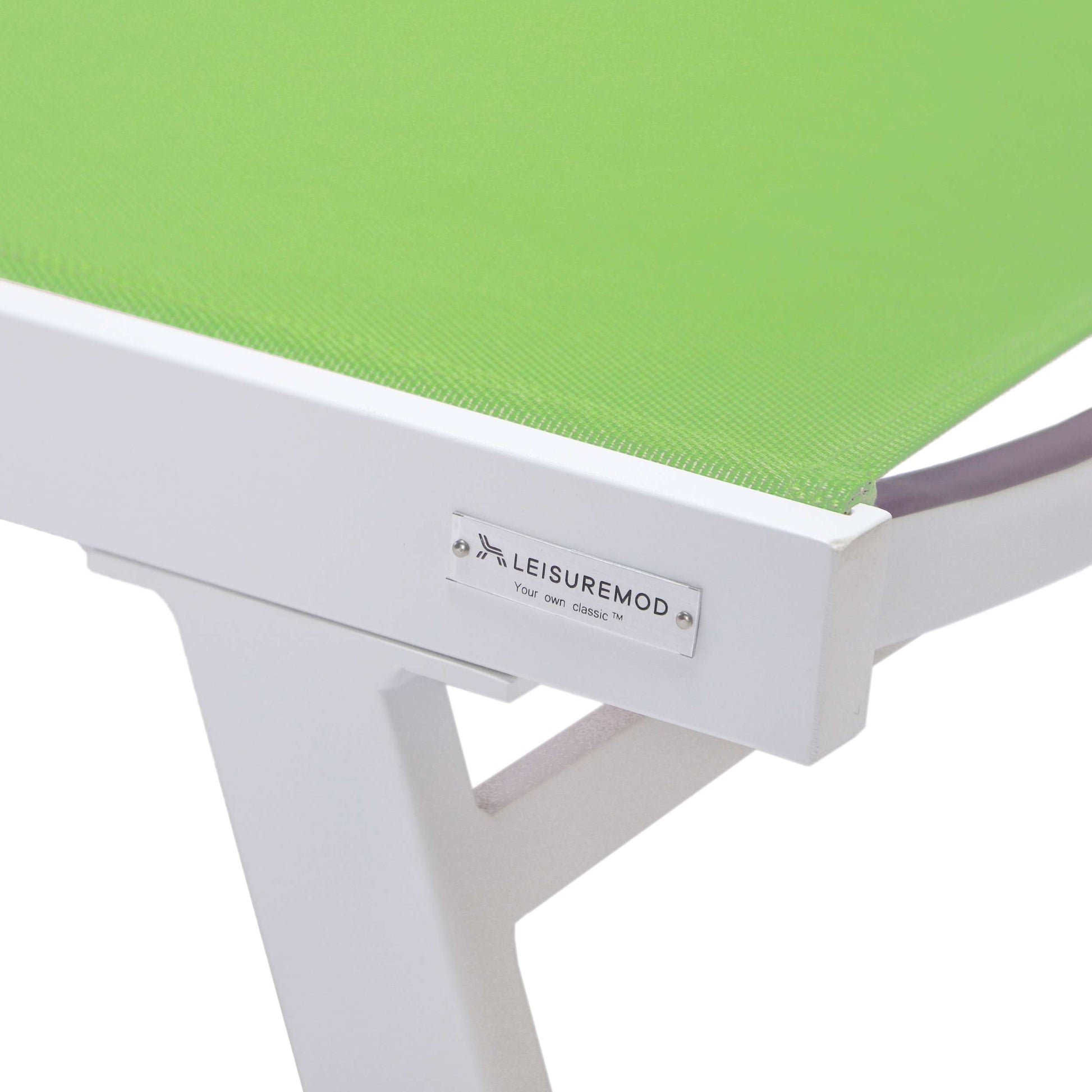 LeisureMod Marlin Modern White Aluminum Outdoor Patio Chaise Lounge Chair - MLAWCF21-77BL | Outdoor Chaise Lounges | Modishstore - 81