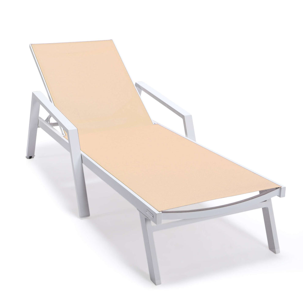 LeisureMod Marlin Modern Aluminum Outdoor Patio Chaise Lounge Chair With Arms Set of 2 - MLAWCF21-77BL2 | Outdoor Chaise Lounges | Modishstore - 94