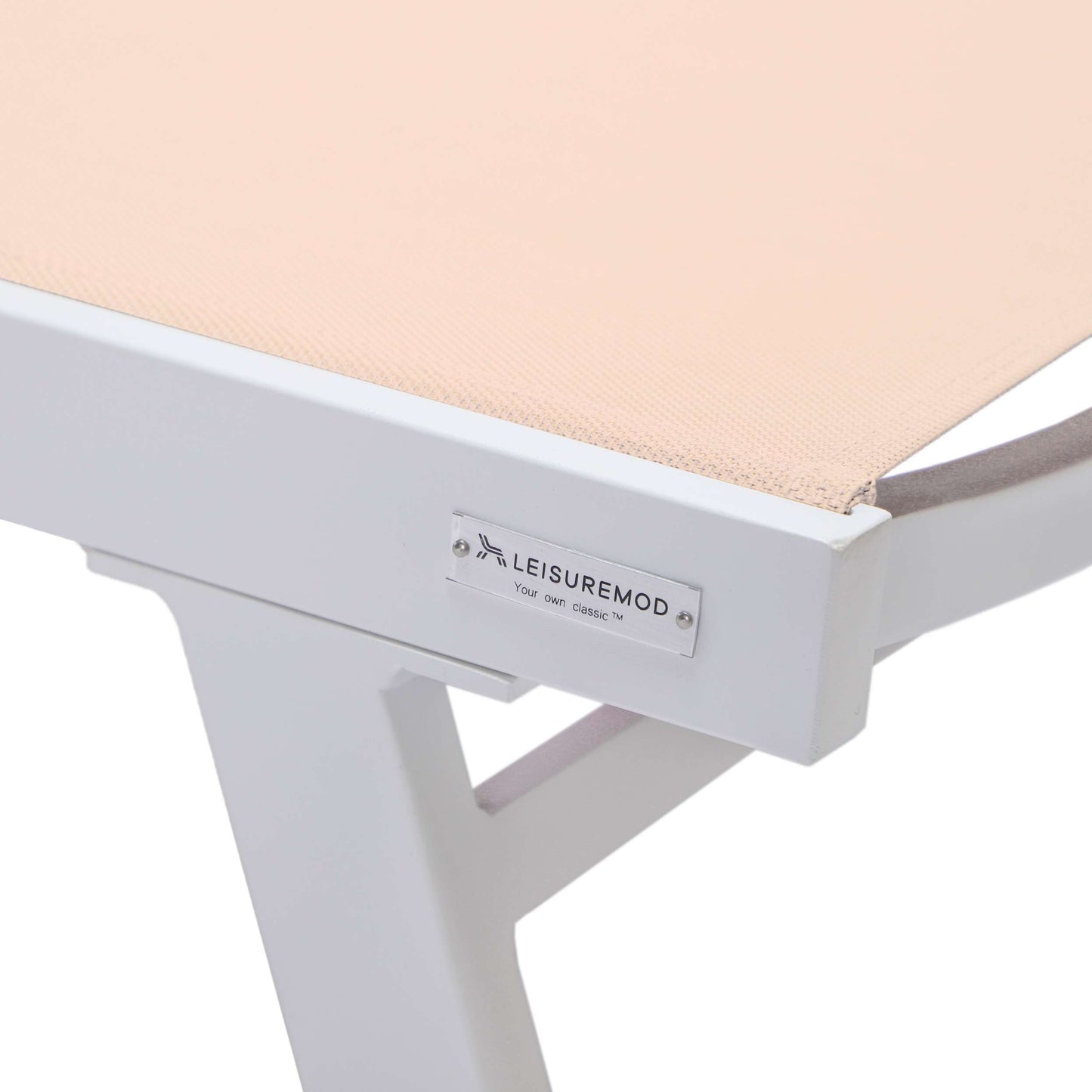 LeisureMod Marlin Modern White Aluminum Outdoor Patio Chaise Lounge Chair - MLAWCF21-77BL | Outdoor Chaise Lounges | Modishstore - 104