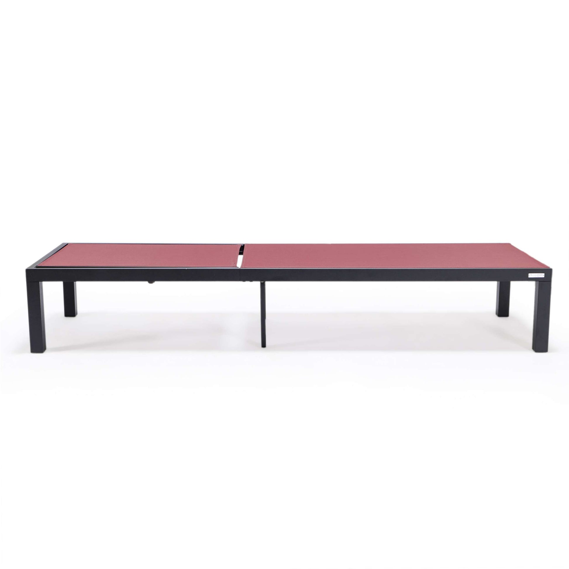 LeisureMod Marlin Modern Aluminum Outdoor Patio Chaise Lounge Chair Set of 2 - MLBLCF21-77BRG2 | Outdoor Chaise Lounges | Modishstore - 3