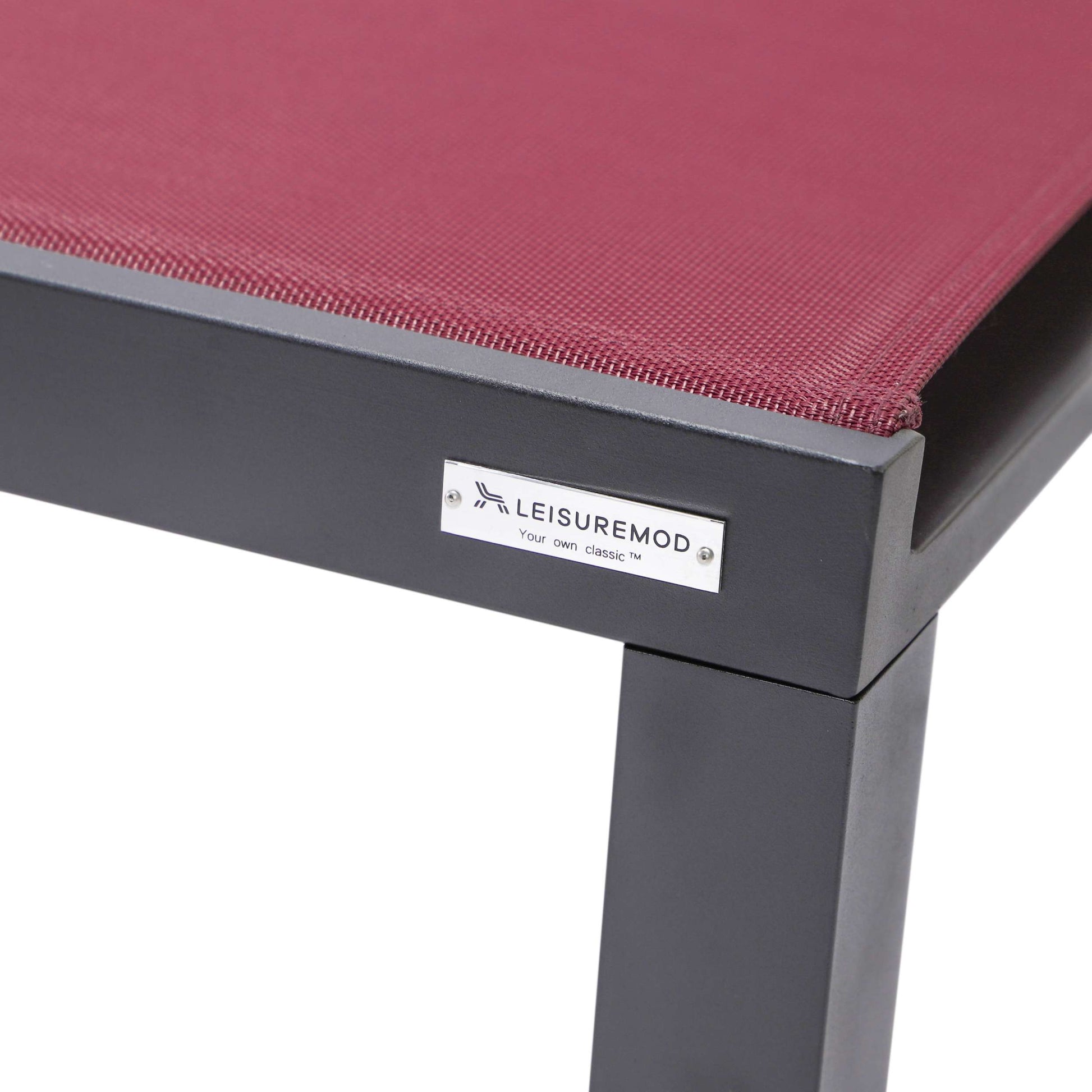 LeisureMod Marlin Modern Aluminum Outdoor Patio Chaise Lounge Chair Set of 2 - MLBLCF21-77BRG2 | Outdoor Chaise Lounges | Modishstore - 11