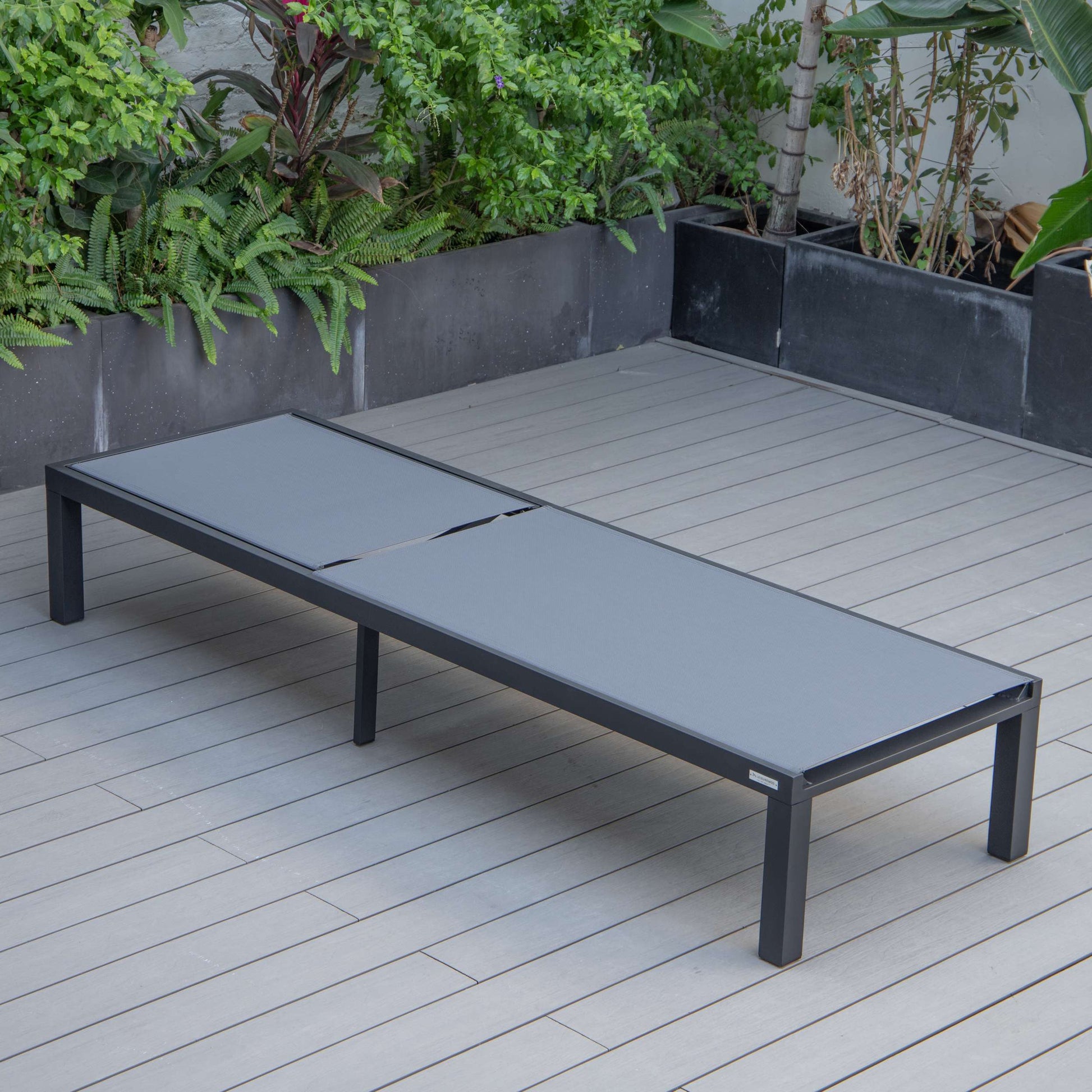 LeisureMod Marlin Modern Aluminum Outdoor Patio Chaise Lounge Chair Set of 2 - MLBLCF21-77BRG2 | Outdoor Chaise Lounges | Modishstore - 32