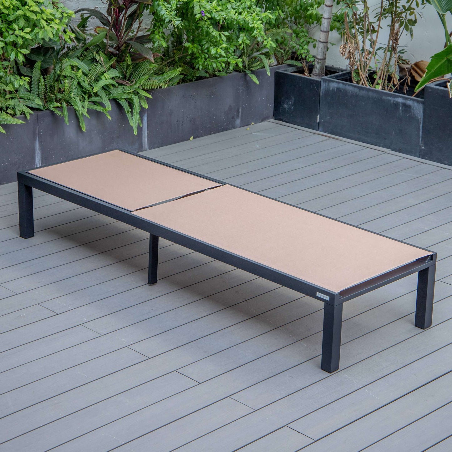 LeisureMod Marlin Modern Aluminum Outdoor Patio Chaise Lounge Chair Set of 2 - MLBLCF21-77BRG2 | Outdoor Chaise Lounges | Modishstore - 47